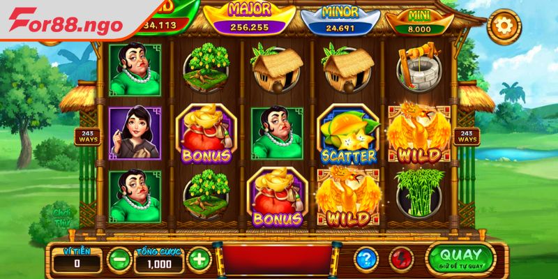 Chỉ dẫn phương thức chơi slots Ăn Khế Trả Vàng